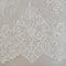 Fine Corded lace trim (1657t) Ivory 3.1m PANEL