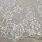 Fine floral lace (1661) Ivory 3.1m PANEL