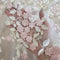 Embroidered Floral Tulle (LV13434) Ivory/Pink