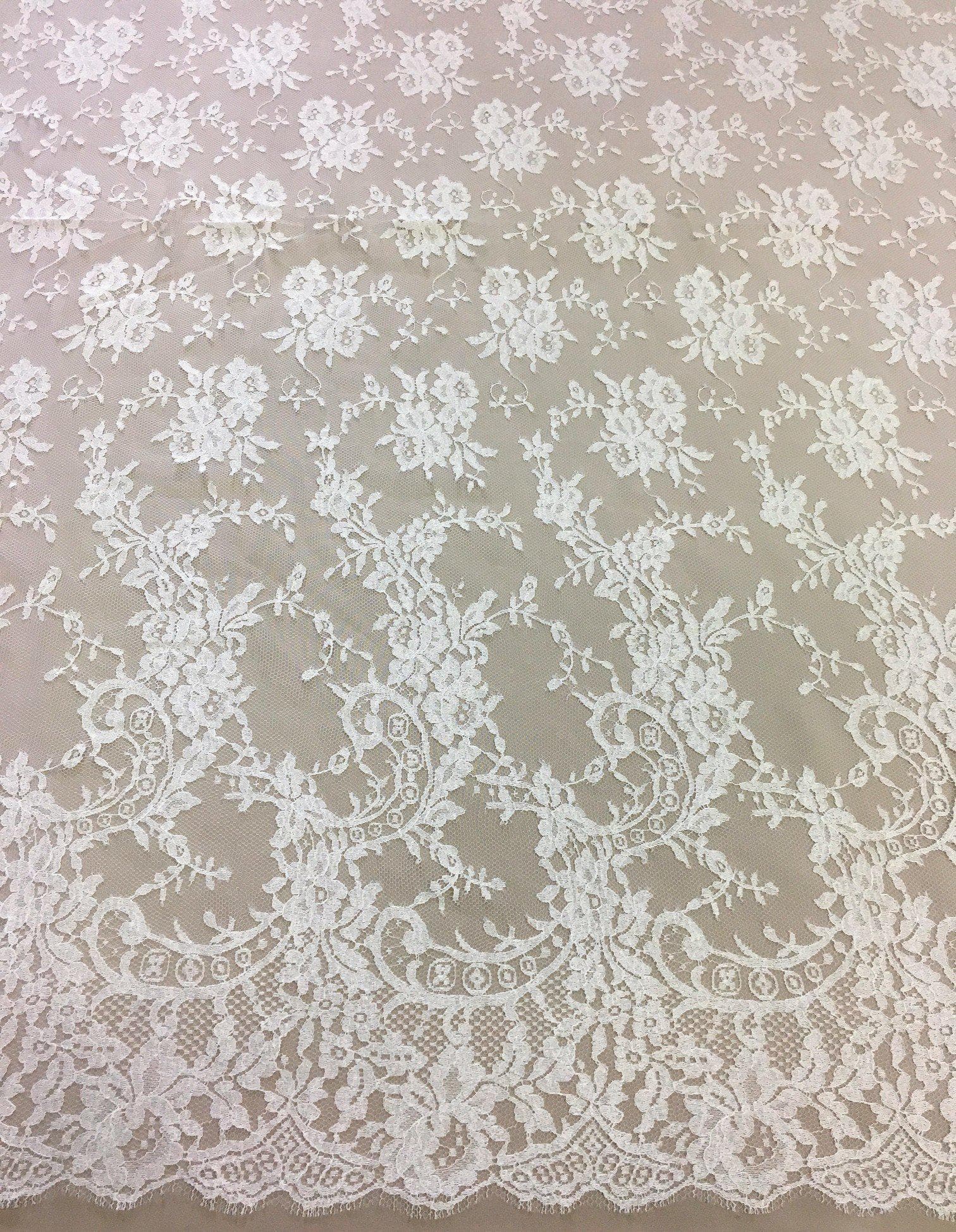 Ivory Chantilly Lace - Eleanor