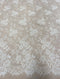 Corded Beaded Floral Lace (1634BD) Ivory 3m PANEL