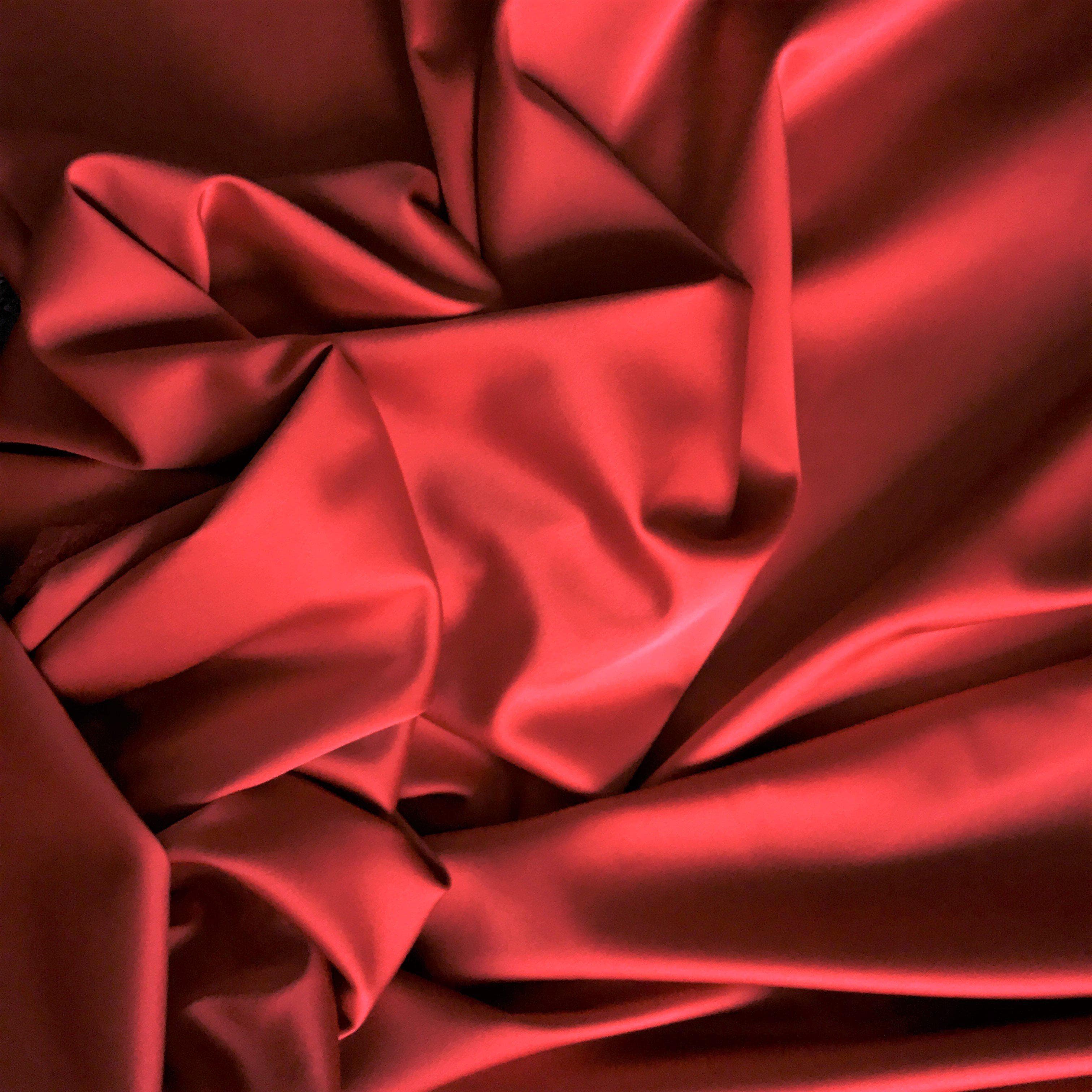 Polyester Satin Stretch - Bella - Red